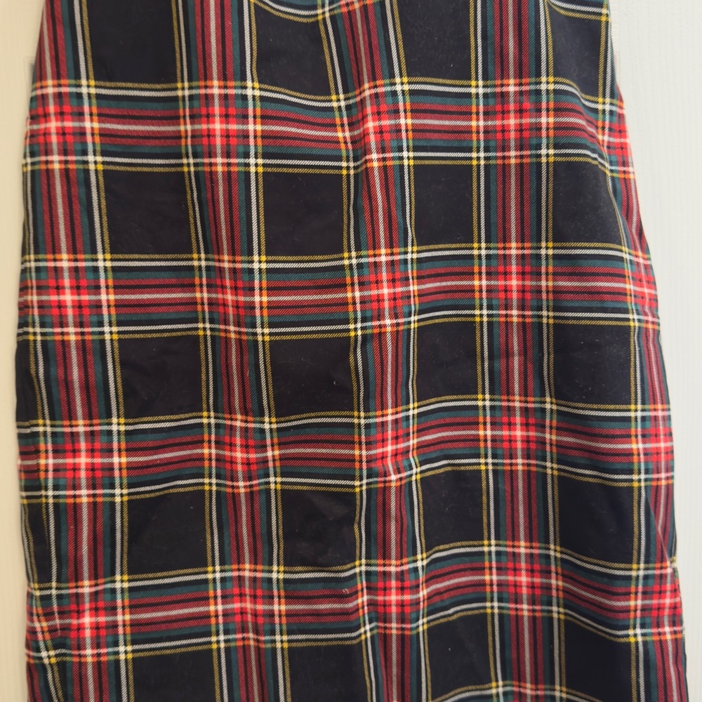 Plaid Pencil Skirt
